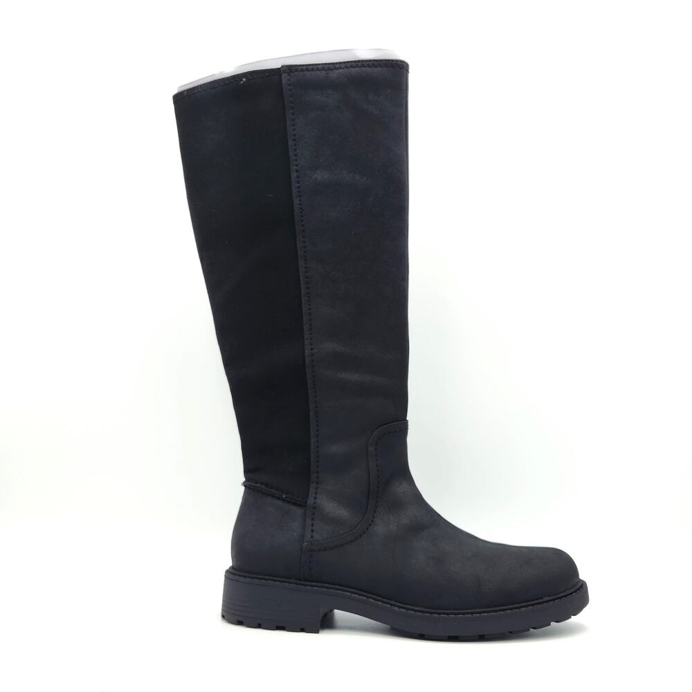 Clarks Women Black Leather Opal Glow Classic Casual Riding Boots Size US 9.5M